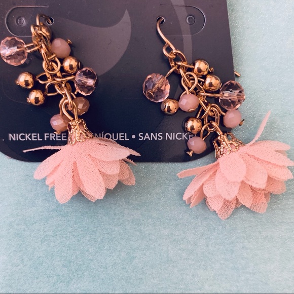 Pink Dangles Earrings - Picture 1 of 3